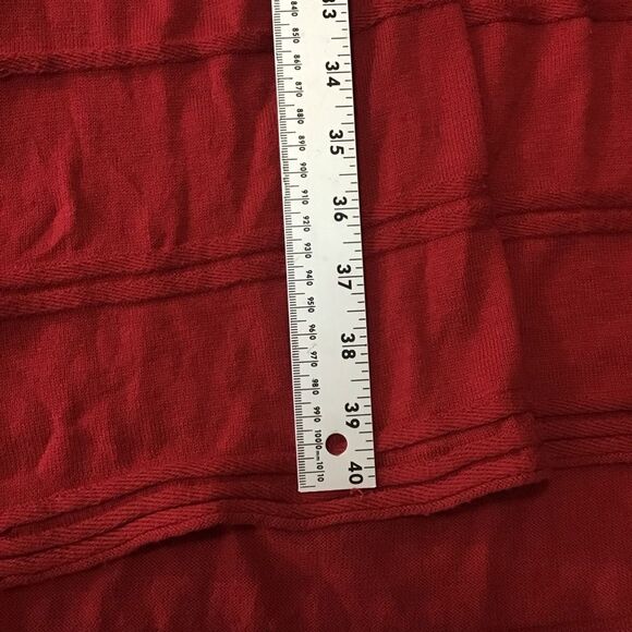 Sophie Max Ruby Red Sweater‎ Dress XL Cotton Blend Long Sleeve - Picture 7 of 11